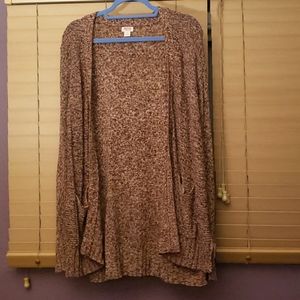 Mossimo long multicolor cardigan size large